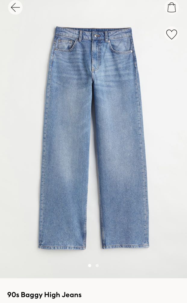 H&m baggy jeans, Women's Fashion, Bottoms, Jeans & Leggings on Carousell