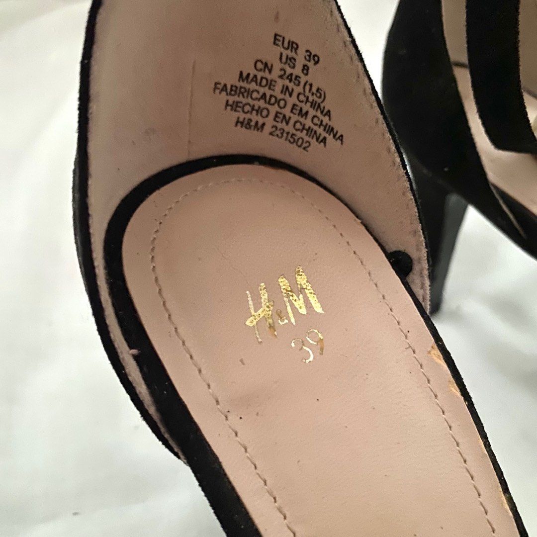 Black heels store h and m