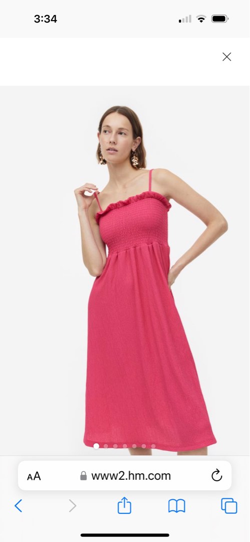 H&M pink dress, Women's Fashion, Dresses & Sets, Dresses on Carousell