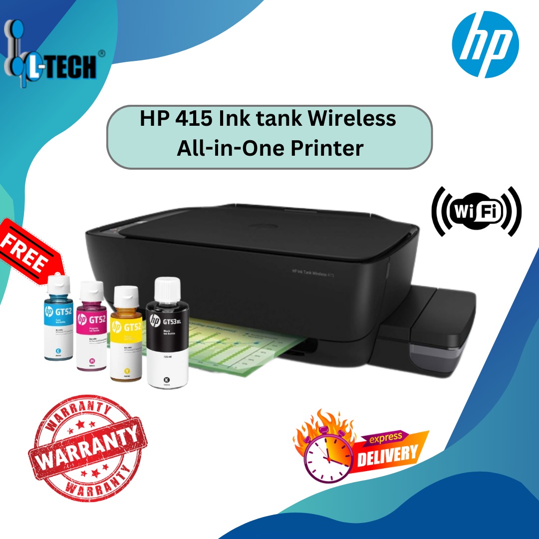 HP 415 Ink tank Wireless All-in-One Printer [ Print / Scan/ Copy