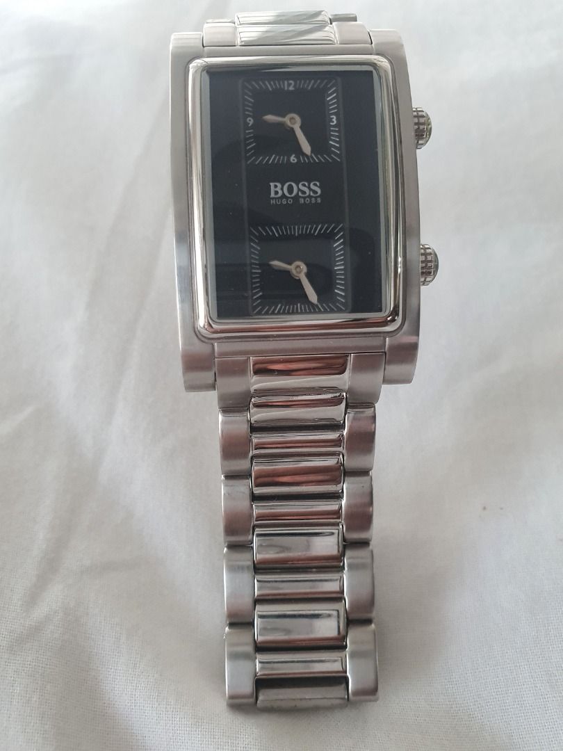 Hugo Boss Dual Time Quartz Watch, Men's Fashion, Watches & Accessories ...