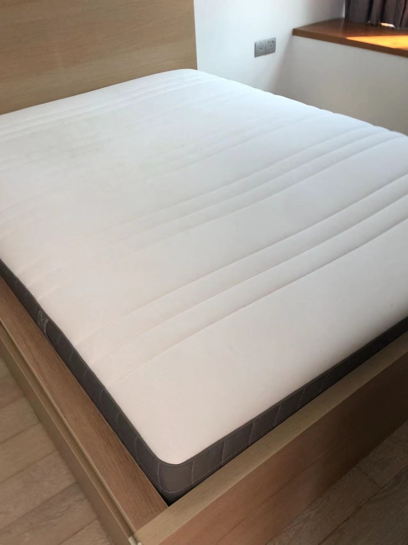 IKEA Queen Size Hovag Mattress, Furniture & Home Living, Furniture, Bed ...