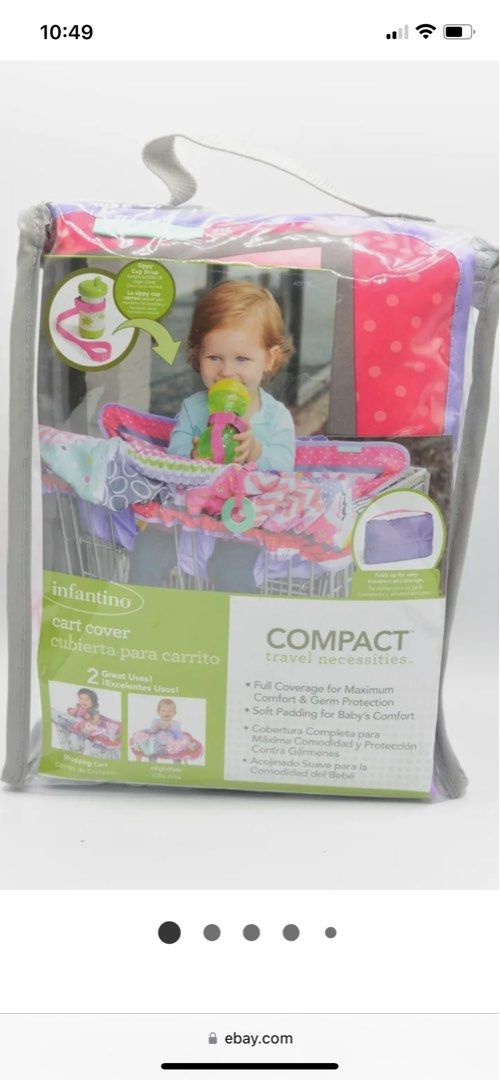 Infantino shopping 2025 cart cover pink