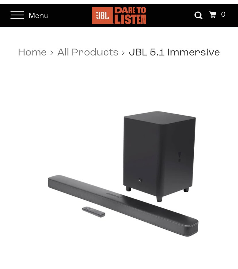 JBL SOUNDBAR with wireless Sub Woofer, Audio, Soundbars, Speakers