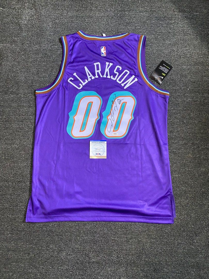 Jordan Clarkson Signed Los Angeles Lakers Jersey (PSA COA) Ex