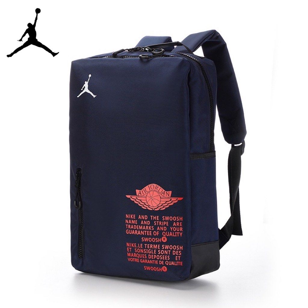 Jordan Fashion Simple Backpack unisex Sports Leisure Bag Junior High School Student Schoolbag Travel BRAND NEW READY STOCKS Men s Fashion Bags Backpacks on Carousell