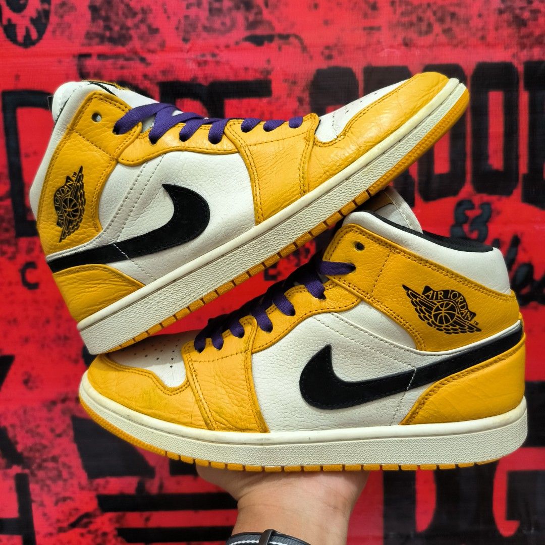 Nike Air Jordan 1 Mid GS Lakers