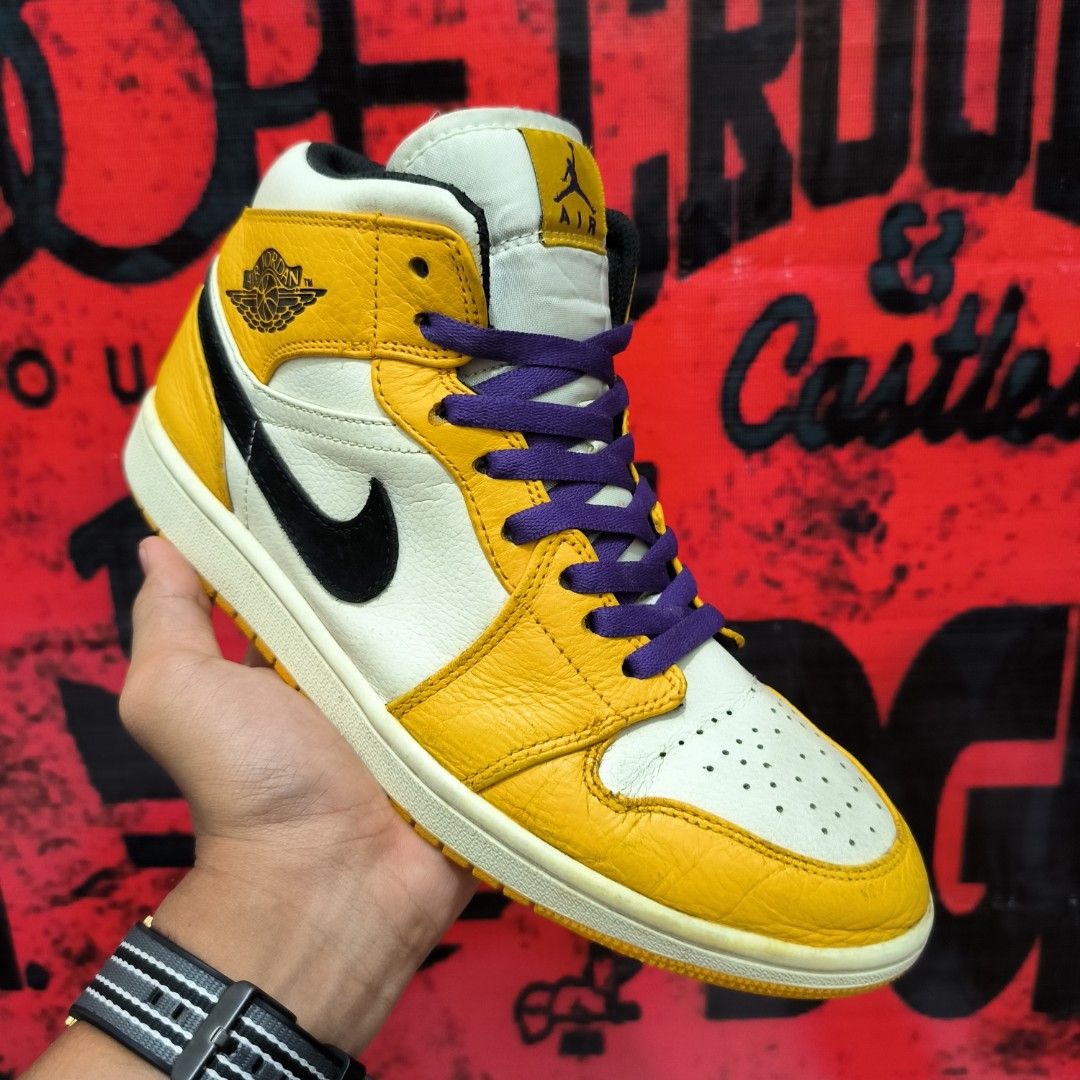 Nike Air Jordan 1 Mid GS Lakers