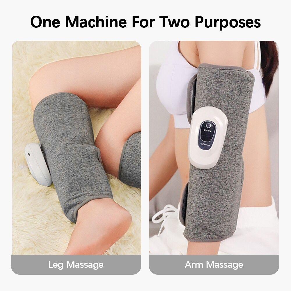 Air Pressure Leg Massager Blood Circulation Lymphatic Drainage Calf Foot  Massage 360° Full Wrap Pain Relief Airbag Warm Compress - AliExpress