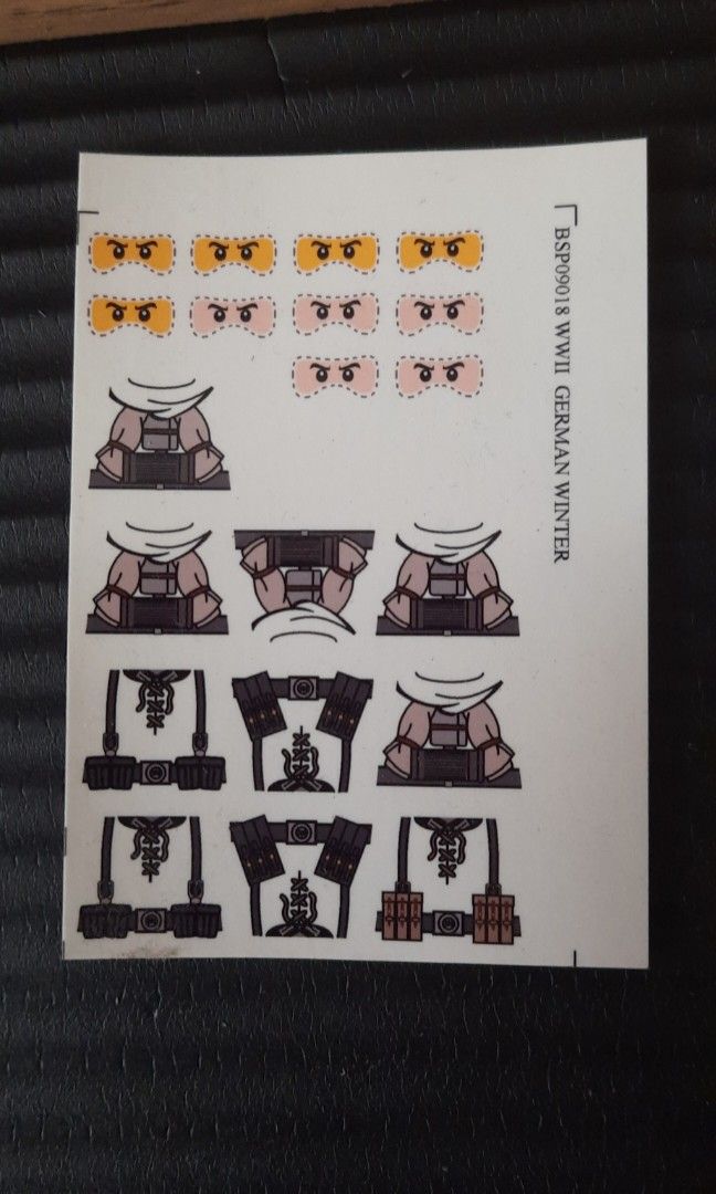 LEGO WWII German Waterslide Decals Roaglaan s Customs