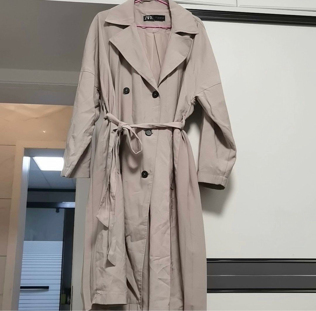 Zara belted trench coat hotsell