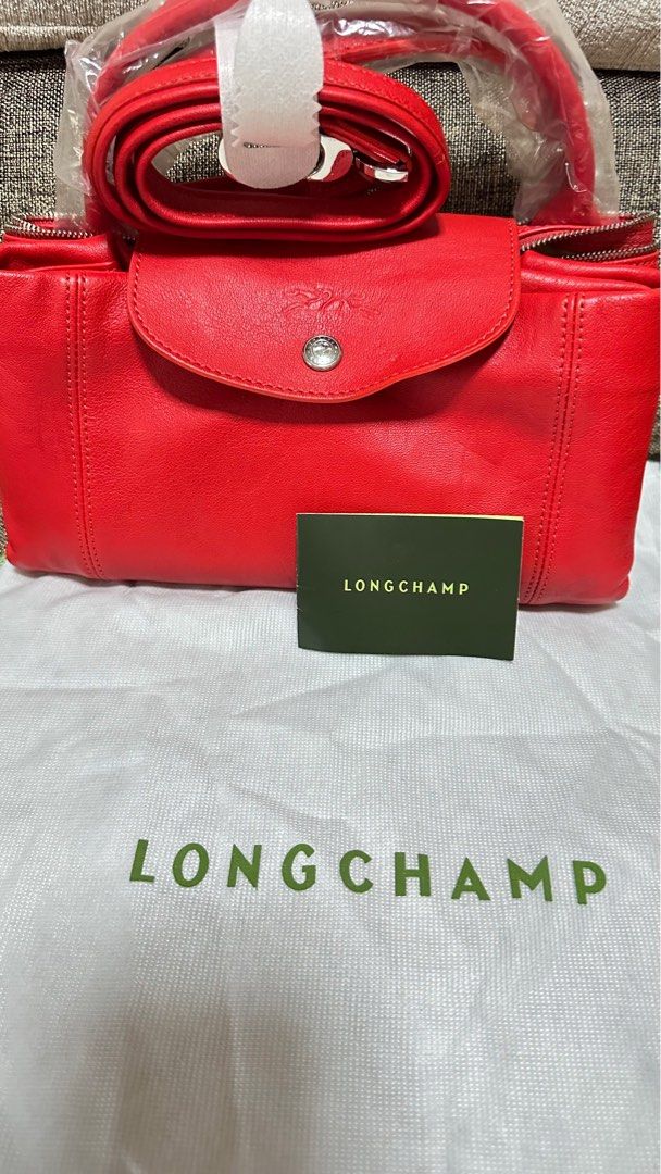 Longchamp Le Pliage Cuir mini XS, Luxury, Bags & Wallets on Carousell