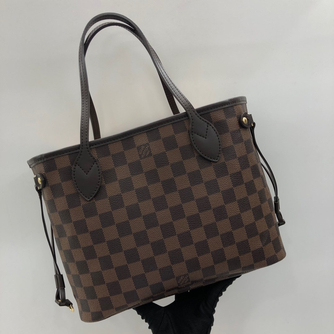 N41359 Louis Vuitton 2015 Neverfull Damier Canvas PM Handbag