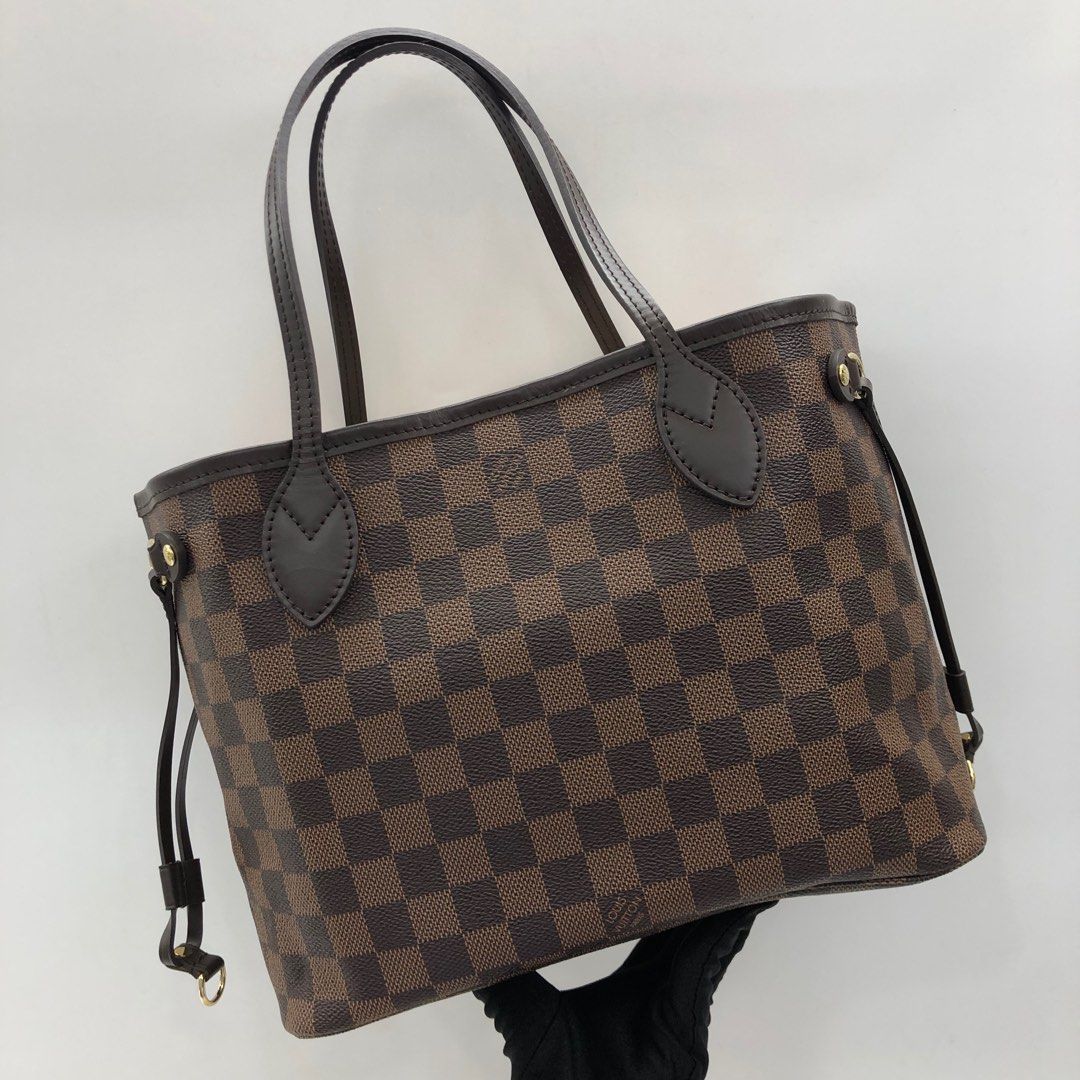 N41359 Louis Vuitton 2015 Neverfull Damier Canvas PM Handbag