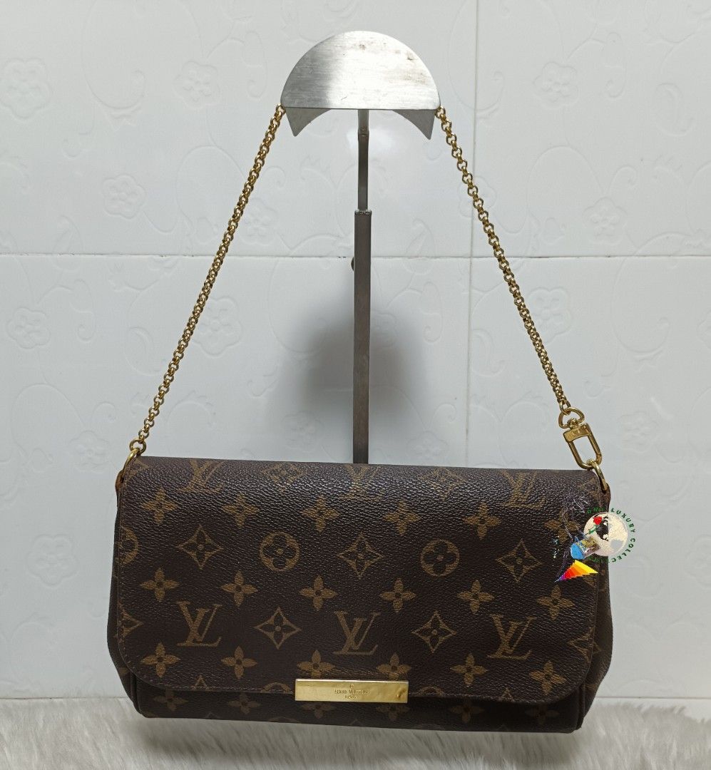 Louis Vuitton Favorite Leather Bag, Luxury, Bags & Wallets on Carousell