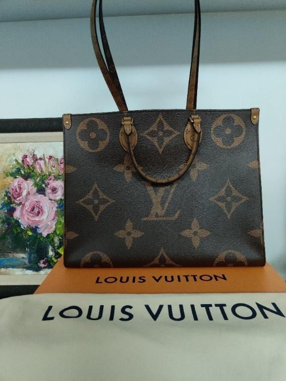 Louis Vuitton Brown Monogram Reverse Giant Onthego MM Louis Vuitton