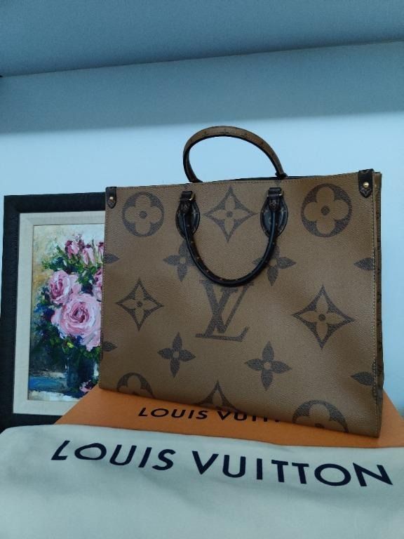 LV On the Go monogram reverse, Luxury, Bags & Wallets on Carousell