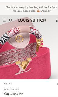 Sac Capucines Mini en cuir rose Louis Vuitton - Seconde Main