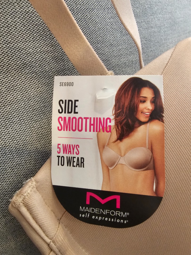 Maidenform Self Expressions Women's Side Smoothing Strapless Bra SE6900 -  Black 36D