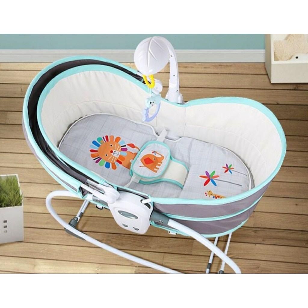 Mambobaby 5 In 1 Baby Rocker Bassinet With Music And Vibration 3 Level ...