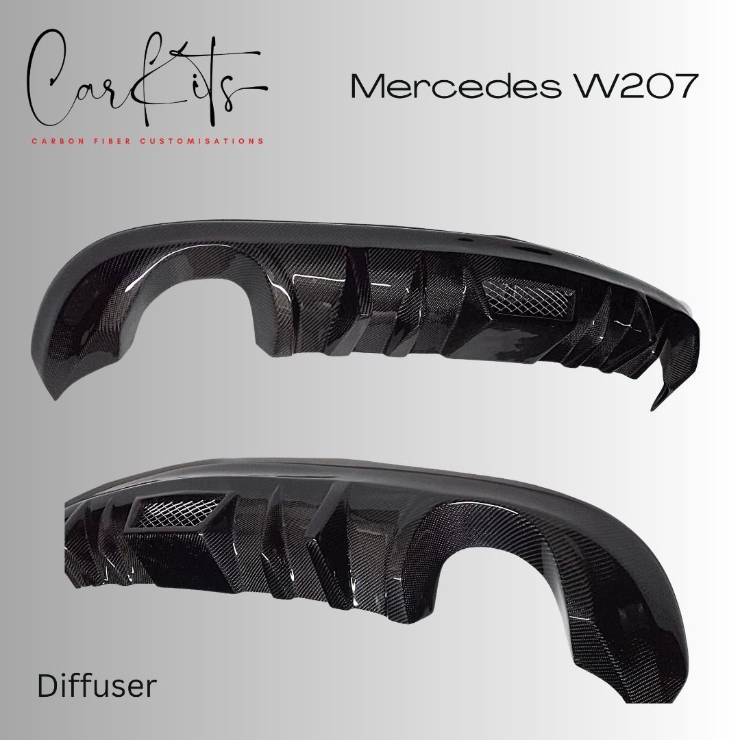 Mercedes Benz W207/C207/A207/E200/E250 Standard Model Carbon Diffuser ...