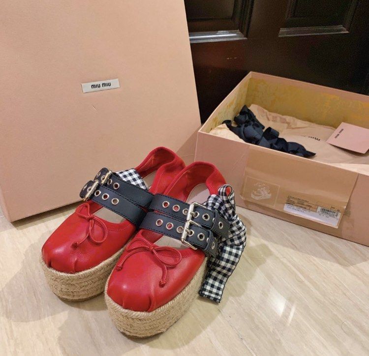 Miu miu platform espadrilles shop