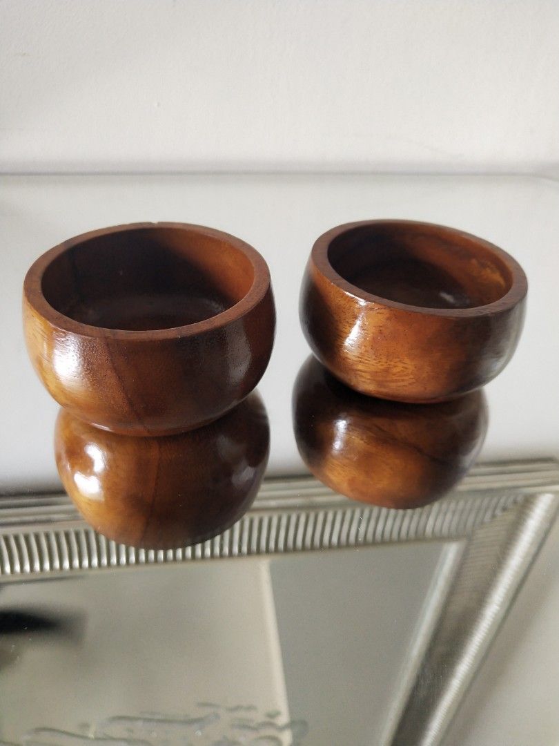 Muji inspired wooden bowls, Furniture & Home Living, Home Decor, Vases