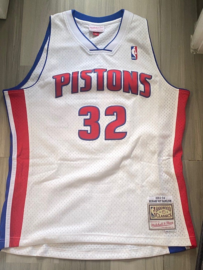 Mitchell & Ness, Shirts, Eminem Slim Shady Detroit Pistons 33 Basketball  Jersey