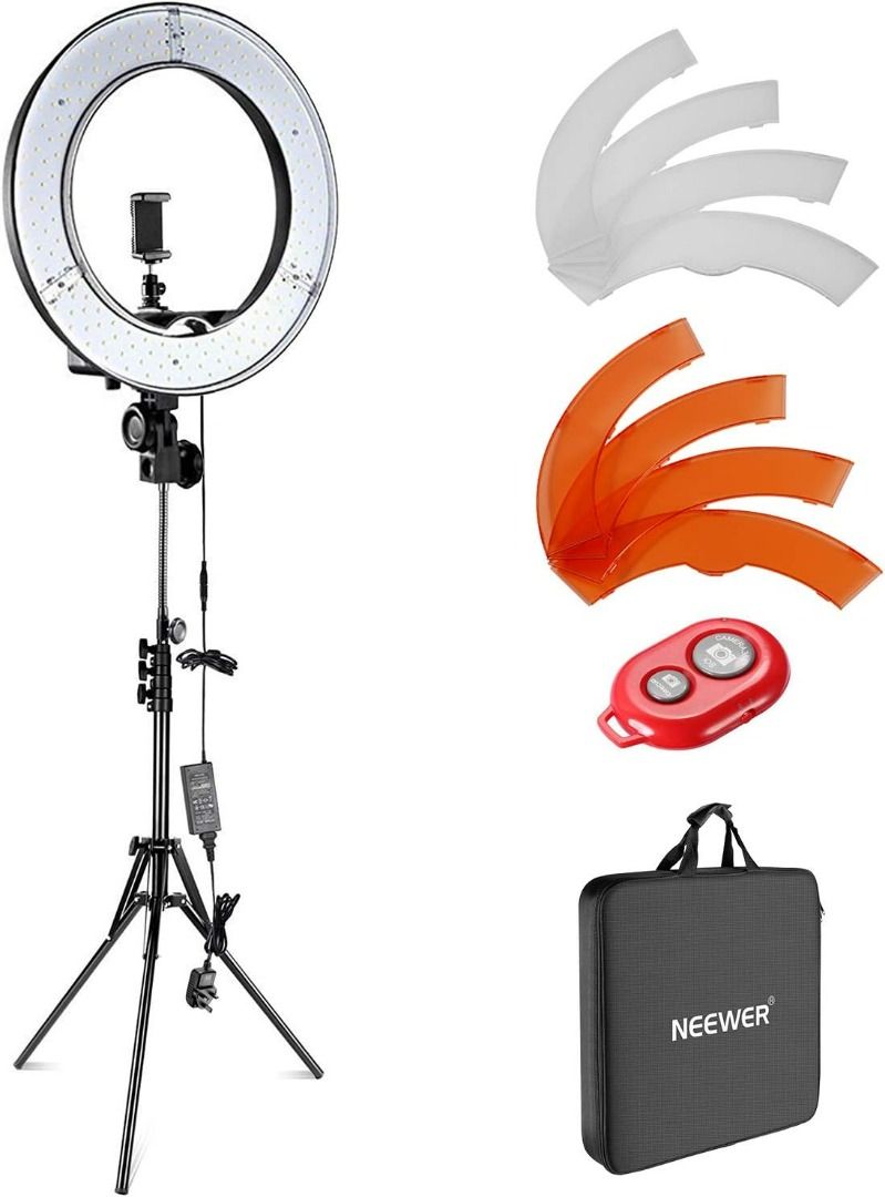 NEEWER 20 LED Ring Light Kit for Makeup  TikTok Video