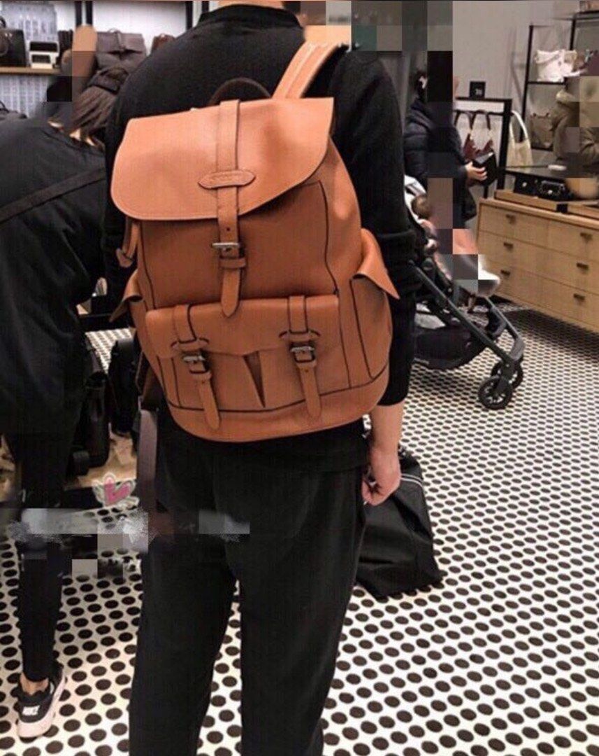 New Coach Original 23202 Brown Hudson Backpack In Signature Leather Men Women Backpacks with Full Set of Coach Package