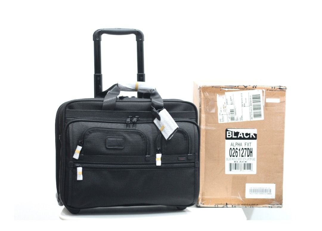 TUMI ALPHA Deluxe 2 wheeled Laptop Case Brief (Aviation Pilot Favorite),  Hobbies & Toys, Travel, Luggage on Carousell