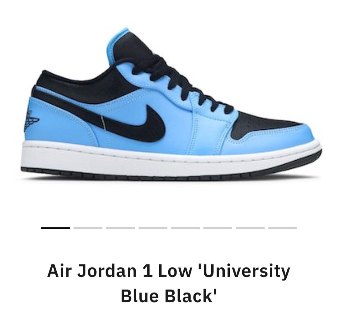 Air jordan 1 low blue black sale