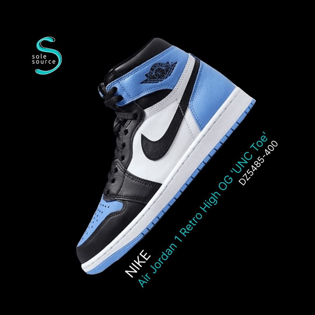 Jordan 1 Retro High OG UNC Toe Men's - DZ5485-400 - US