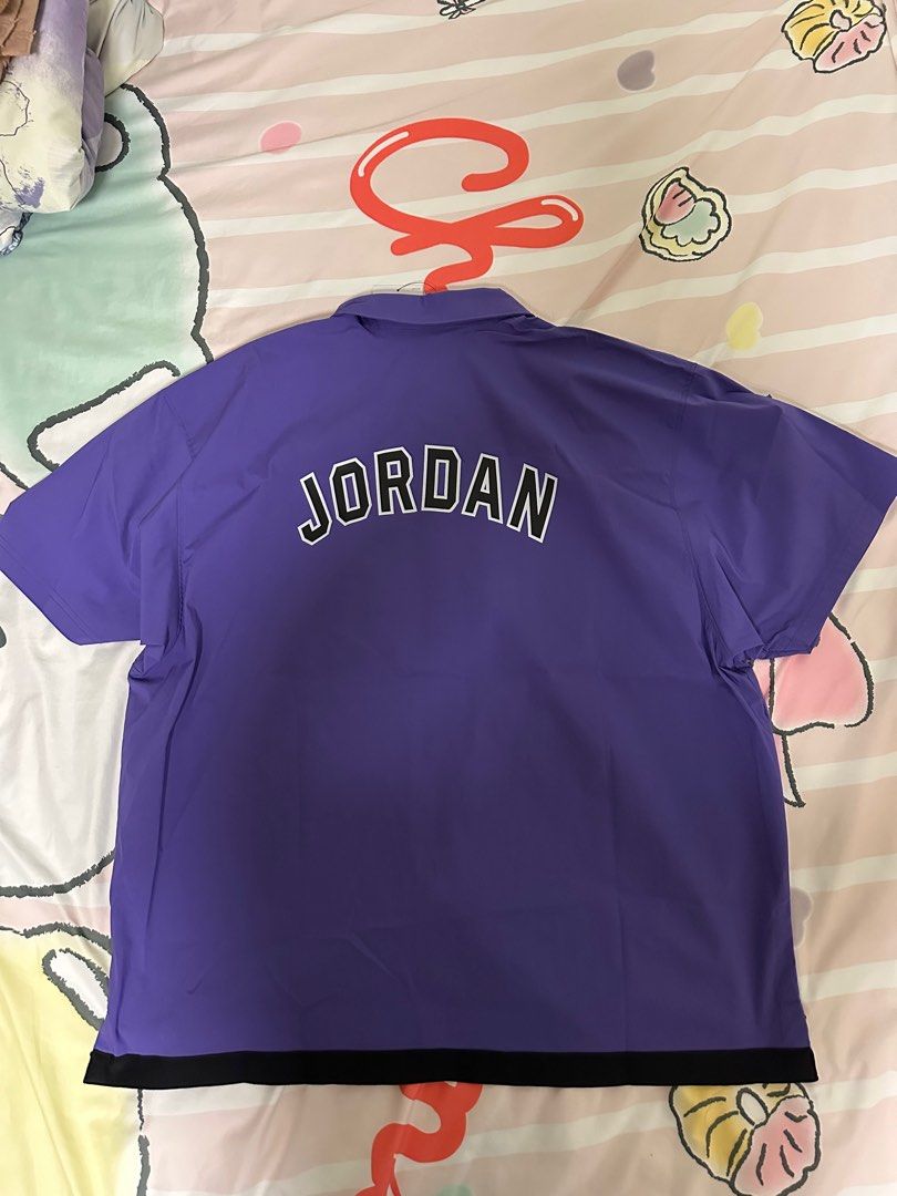 Nike Air Jordan DNA Statement Shirt 佐敦紫色衫恤外套, 男裝, 運動
