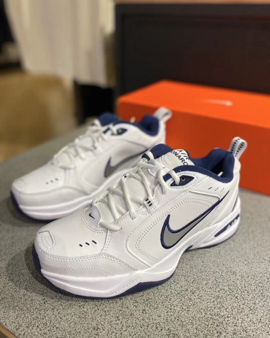 Nike Air Monarch 4 White Navy Carousell