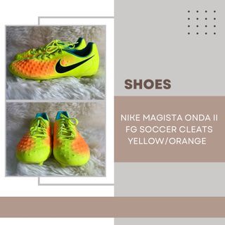 Nike Magista Onda II FG Soccer Cleats (Yellow/Orange)
