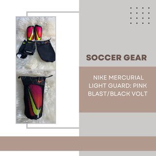 Nike Mercurial Light "Shin Guard" (Pink Blast/Black Bolt)