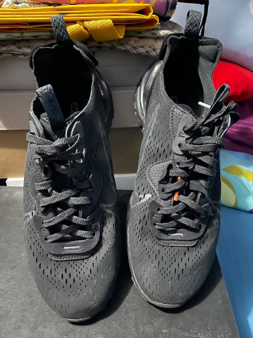 mens nike react vision triple black