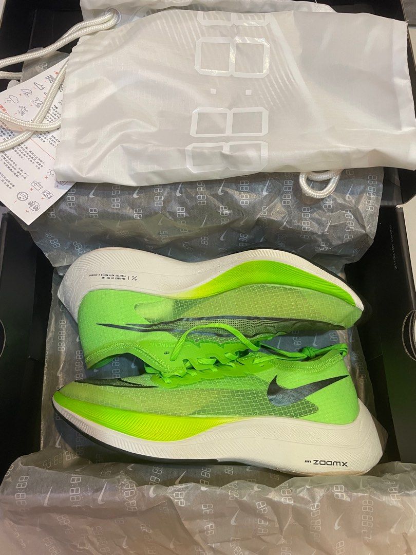 Nike ZoomX Vaporfly Next% US9.5 Eur 43 27.5cm Electric Green/Black