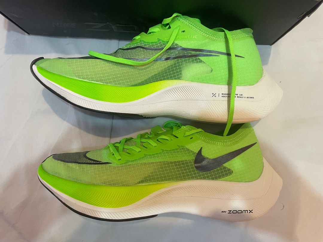Nike ZoomX Vaporfly Next% US9.5 Eur 43 27.5cm Electric Green/Black