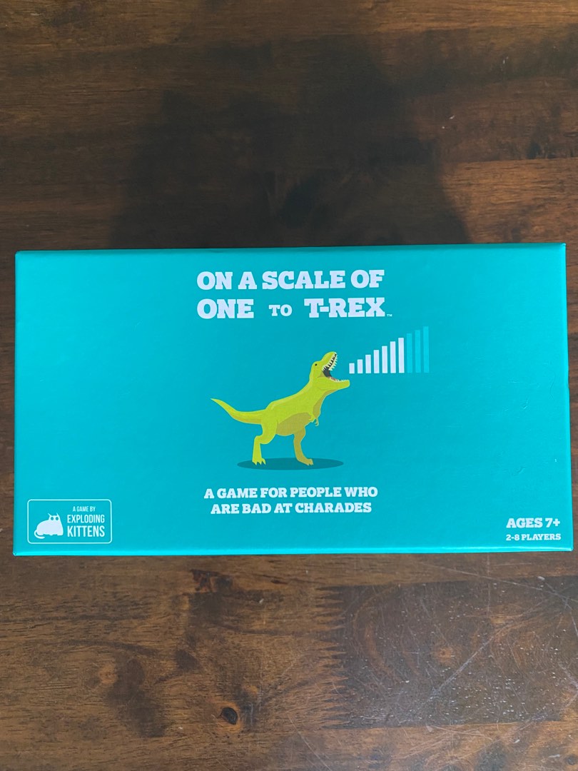 ON A SCALE OF ONE TO TREX card game, Hobbies & Toys, Toys & Games on