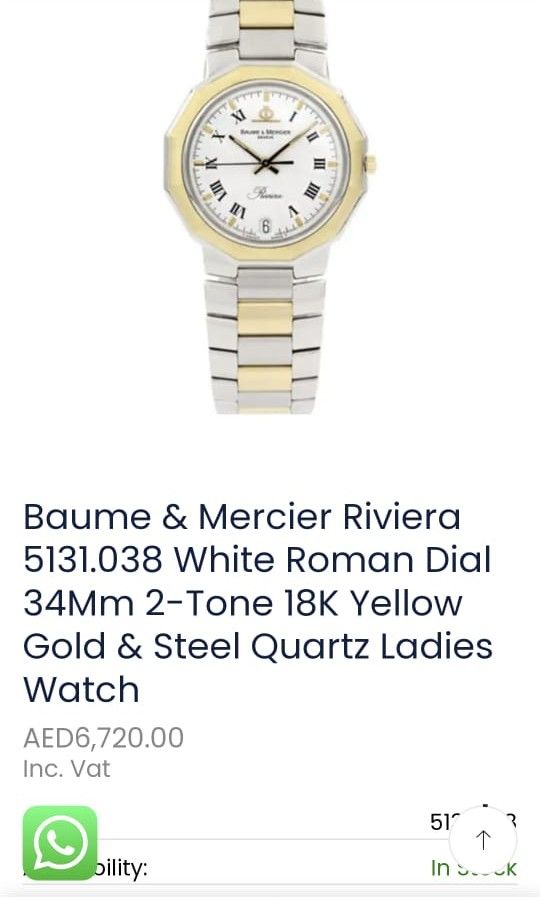 Bum new arrivals mercier watches