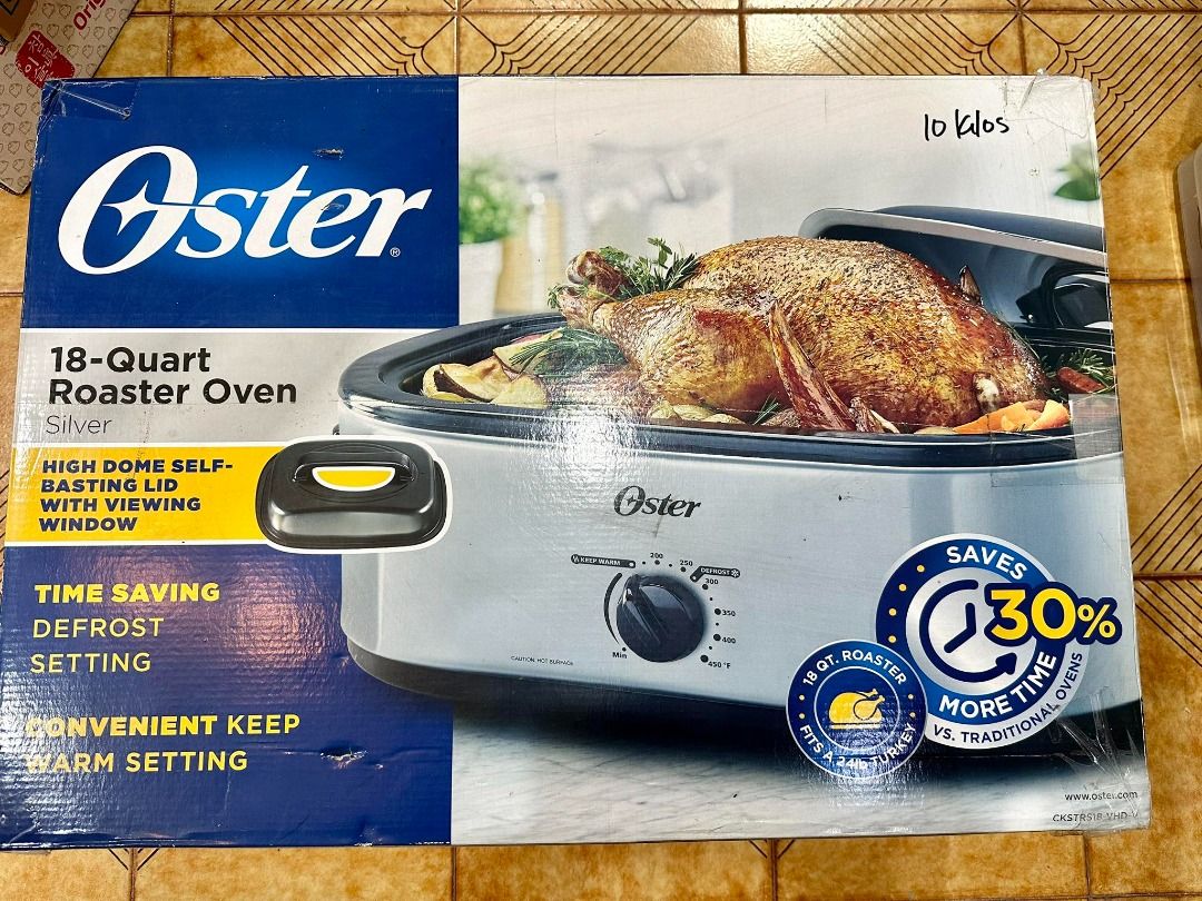 Oster 18 Quart Oven Roaster Silver, TV & Home Appliances, Kitchen