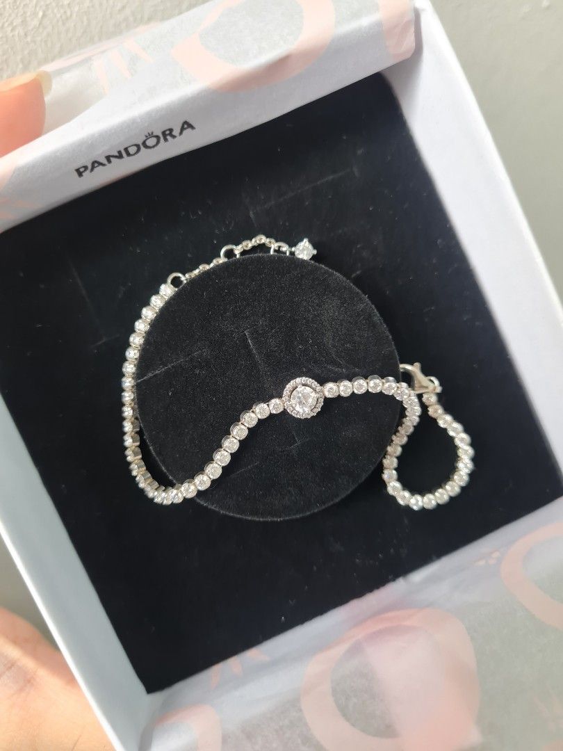 Sparkling halo shop tennis bracelet
