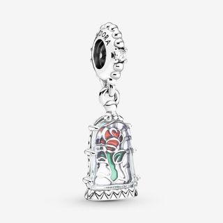 Pandora潘多拉潘朵拉Disney x Pandora 925純銀迪士尼《美女與野獸》 魔法玫瑰吊飾串飾吊墜64201234345857110