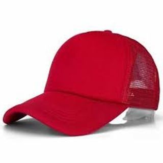 Plain Dark Red Truckers Hat