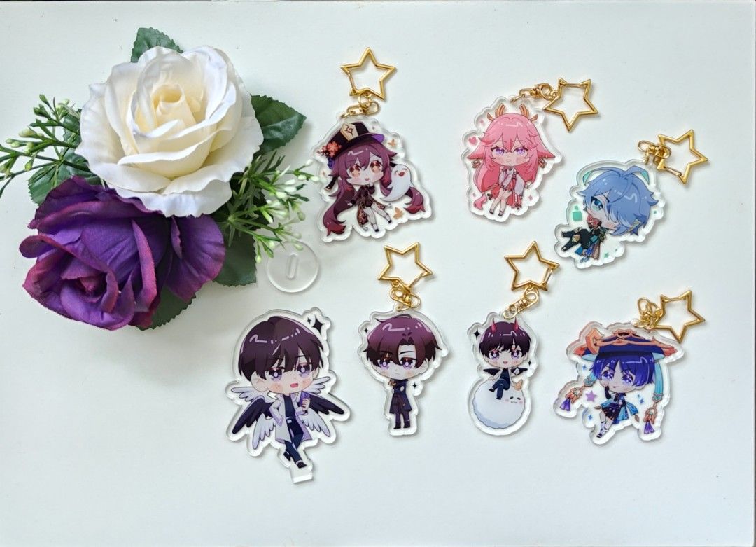 [PO] Fanmade Genshin Impact and ORV keychain, Hobbies & Toys ...
