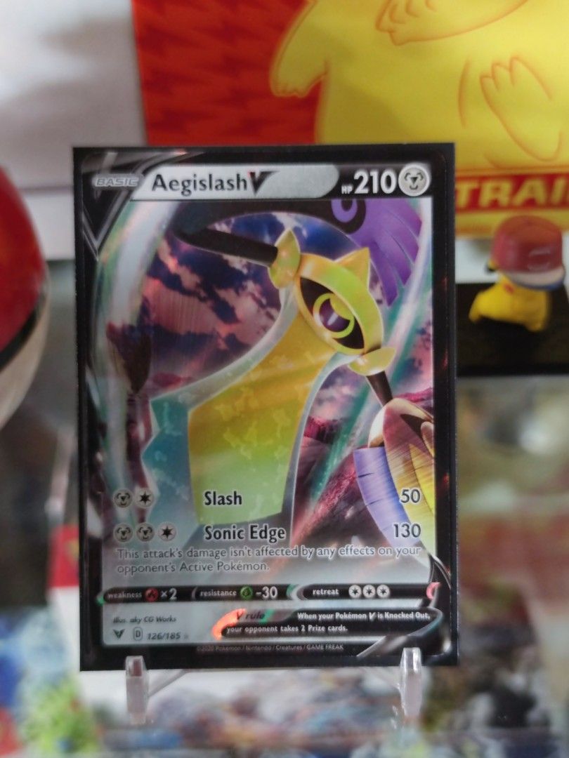 Pokemon : Aegislash V 126/185, Hobbies & Toys, Toys & Games on Carousell Pokemon : Aegislash V 126/185, Hobbies & Toys, Toys & Games on Carousell
