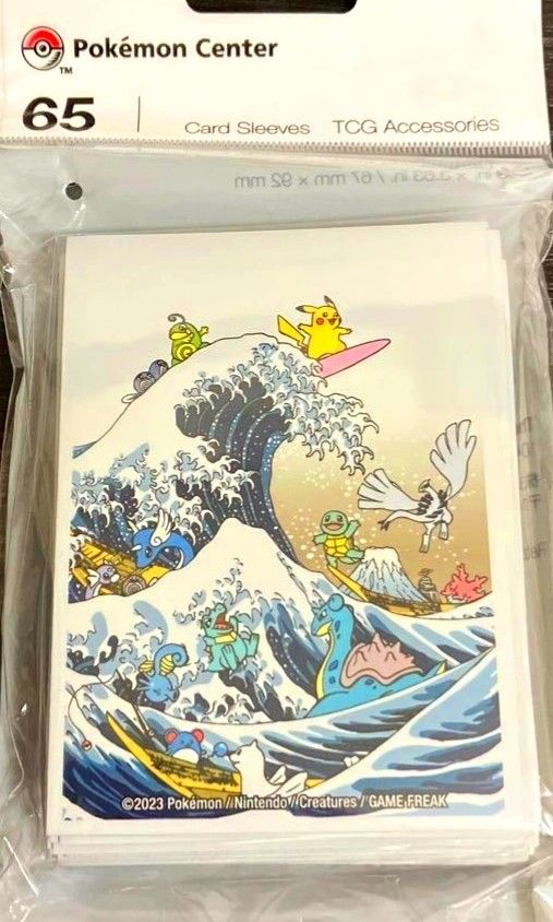 Pokemon Official Deck Shield WCS 2023 GREAT WAVE PIKACHU & FRIENDS 65  Sleeves
