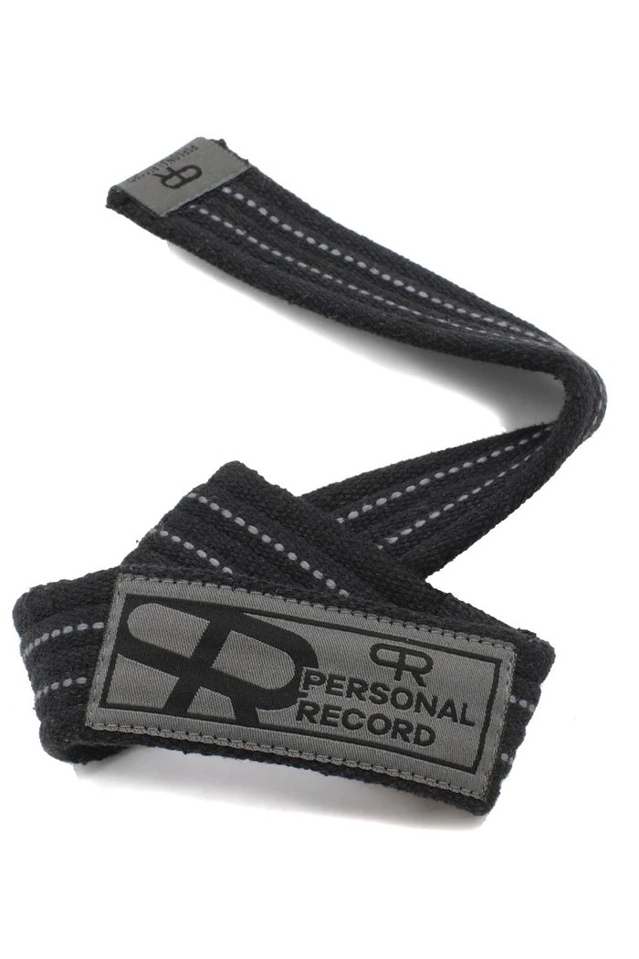 PR PERSONAL RECORD HEAVY DUTY PREMIUM STRAPS PR902 BLACK/GREY
